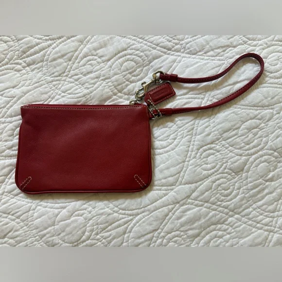 Coach Red Wristlet Clutch - Picture 2 of 3